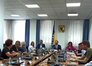 MINISTAR HASIČEVIĆ SA PREDSTAVNICIMA UDRUŽENJA ZA ZA&Scaron;TITU POTRO&Scaron;AČA U FBIH